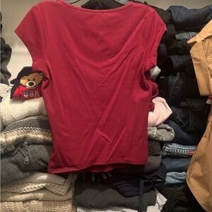 Garage Women's Deep Red Short Sleeve Tee